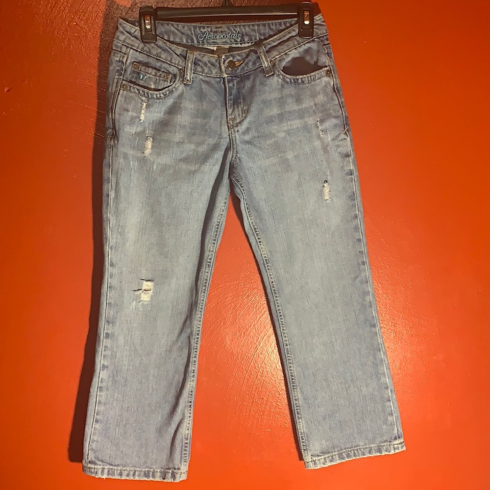 Aeropostale Blue Jean Capris size 1/2